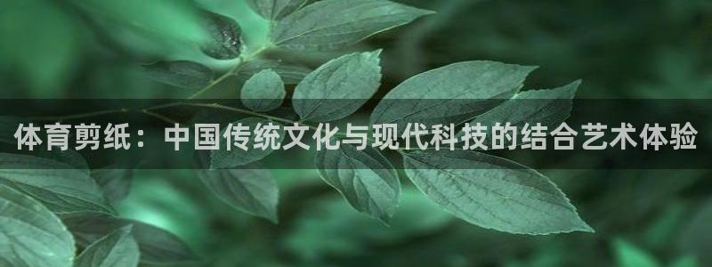 米兰体育官方正版app集团简介：体育剪纸：中国传统文