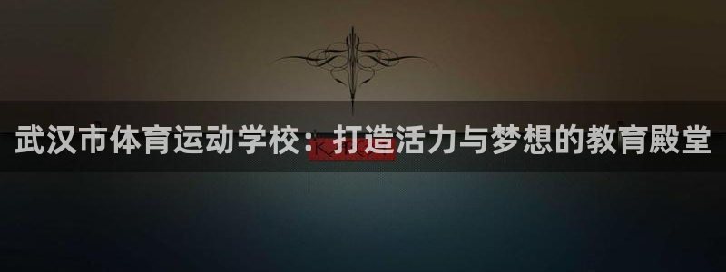 米兰体育官网下载平台假的吗是真的吗：武汉市体育运动学校：打造